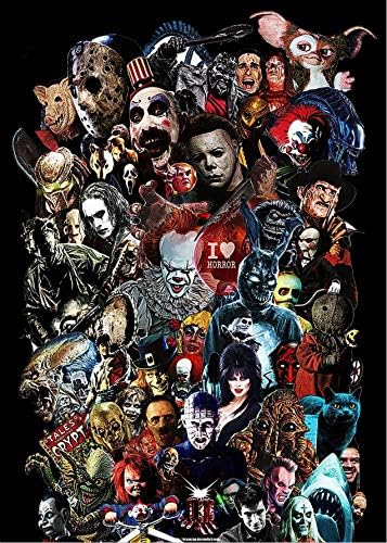 HKLIOPU 1000 Pieces Jigsaw Puzzles for Adults- Impossible Puzzle Marvel- Puzzles Brain Challenge Puzzle for Kids (Horror Character)