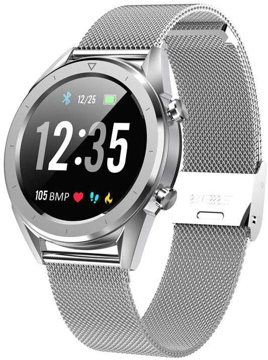 OJBDK Smart Watch Waterproof Men's Color Screen Blood Pressure Smartwatch Multi-Sport Fashion Pulse Meter EKG IP68 for iOS and Android-1.54 Inches