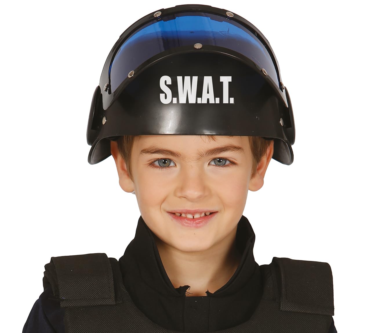 Guirca 13365.0 – Police Helmet S.W.A.T Children, One Size (Assorted Color)