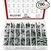Hilitchi 700Pcs 24-Value Mylar Polyester Film Capacitor Assortment Kit - 0.22NF to 470NF / 100V