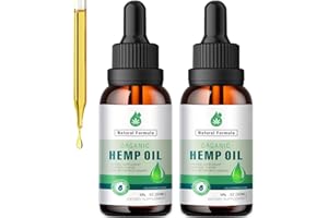MAXHEMP 2 Pack Hemp Oil Organic Premium for Pain Relief, Skin, Anxiety - 2,800,000 Maximum Strength - 100% Natural Hemp Drops Tincture - Hemp Oils with Vegan, Non-GMO Grown