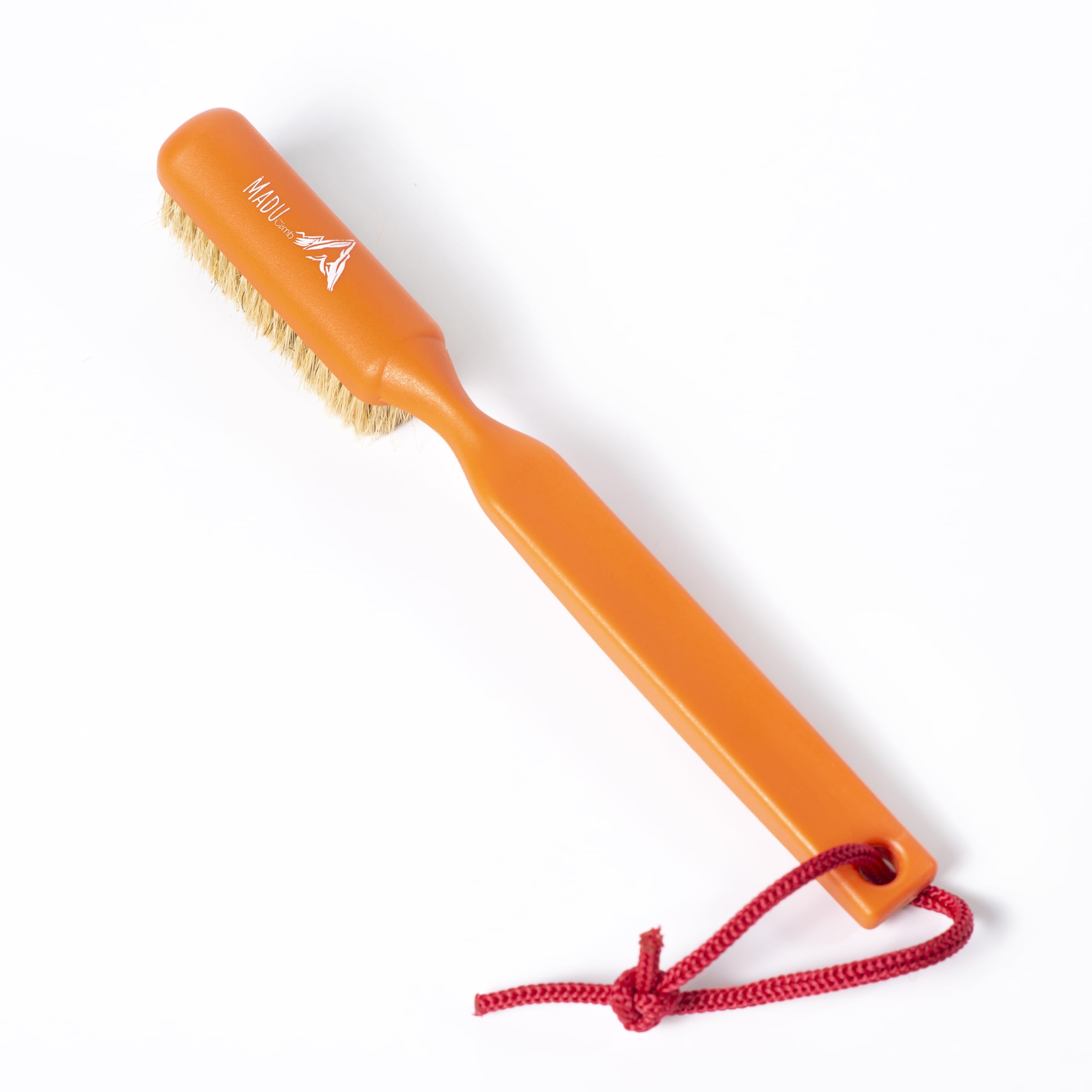 Madu Climb - Premium Boars Hair Rock Climbing Brush (Orange)