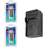 Neewer 2600mAh Li-ion Battery and Charger Kit for Neewer CN-160,CN-216,CN-126 CN-304 LED Light and Sony HandyCams,Nanguang, Polaroid Lights Using NP-F550/F570/F530 Batteries