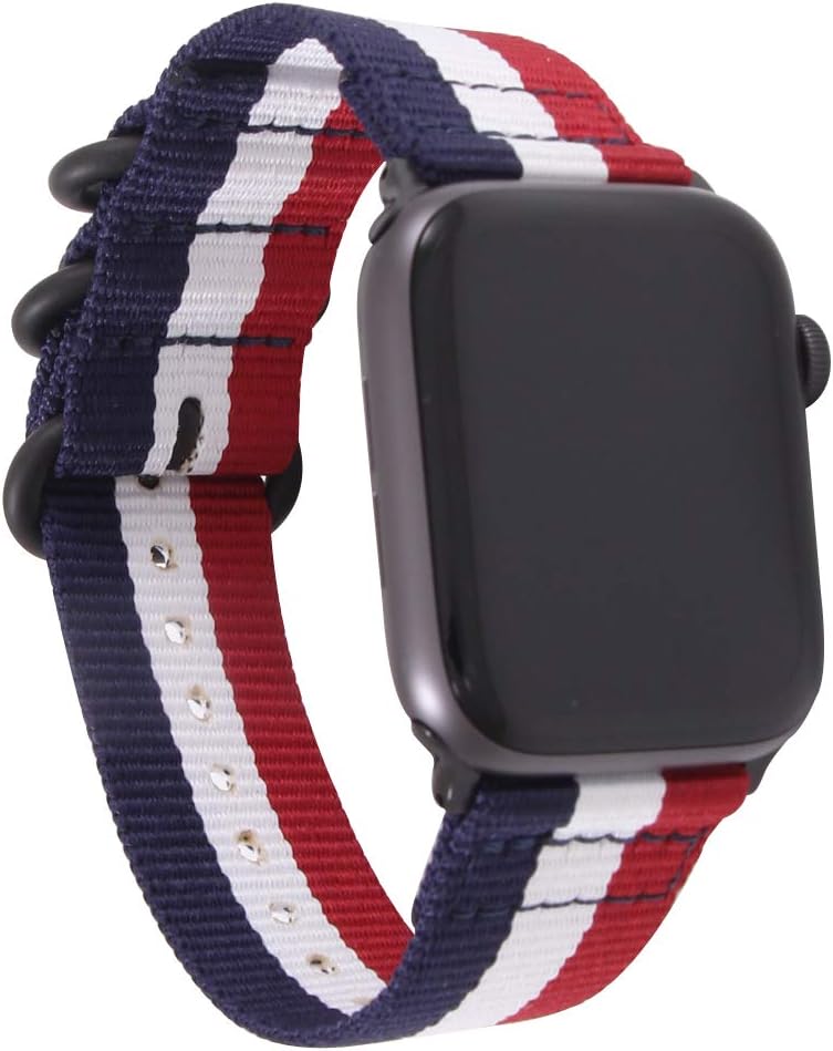Yimitree Nylon Woven Strap NATO Compatible with Apple Watch Band 40MM 44MM,Replacement Band Compatible with iwatch Series 5 4 3 2 1 38MM 42MM (Color-5, 42MM-44MM)