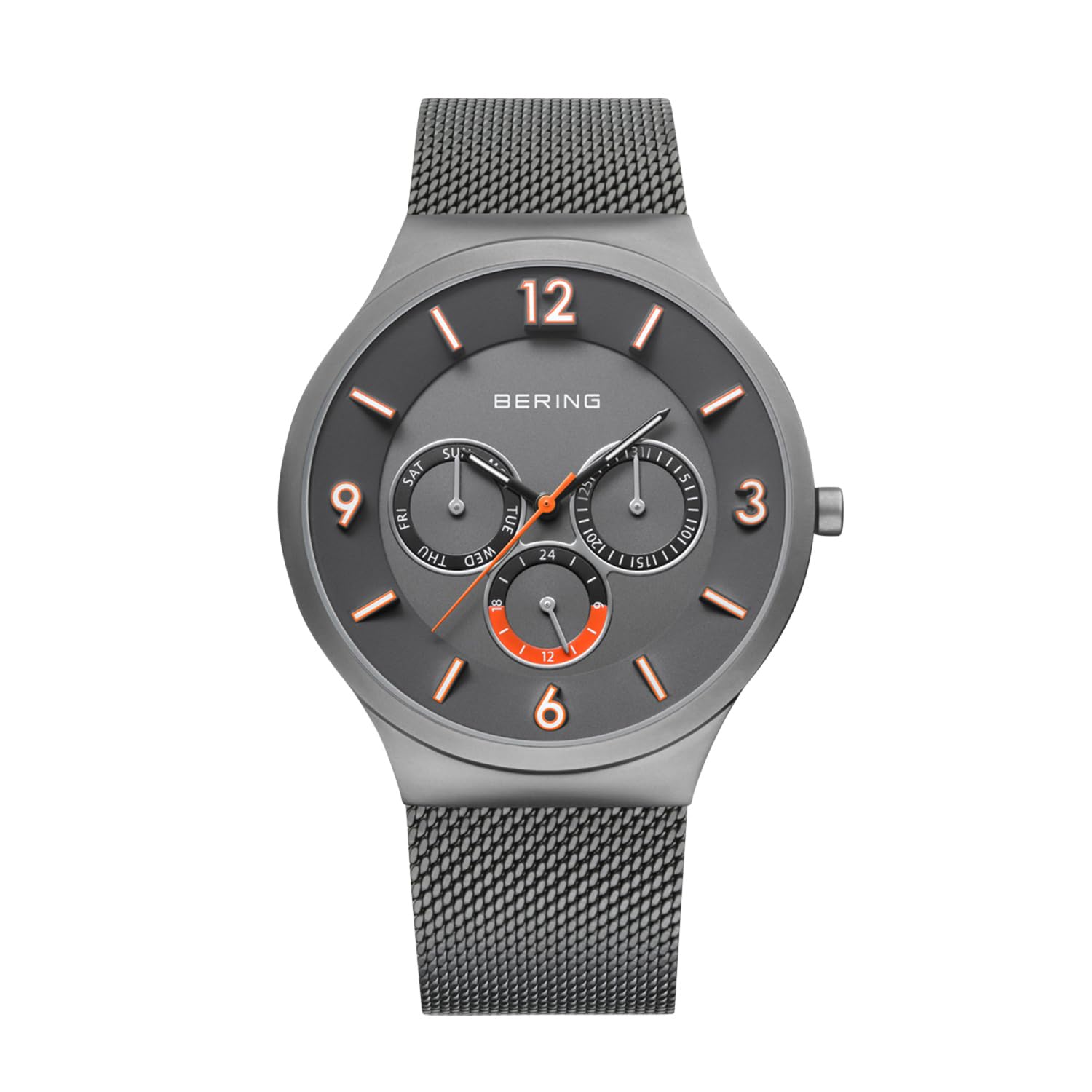 BERING Men Analog Quartz Classic Collection Watch with stainless steel Strap and Sapphire Crystal 33441-377