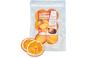 LAMOONE Premium Sweeten Dried Orange Slices, Dehydrated Fruit for Cocktails Garnish, Sweet and Moist, Delicious and Versatile Fruit Garnish, 5 Oz/142g (Pack of 1, 5, Ounce)