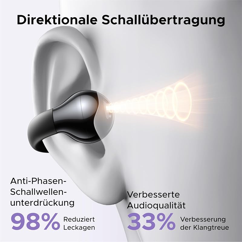 HiTune S3 Open Ear Kopfhörer, Bluetooth Kopfhörer nur 5,2g