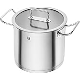 Zwilling J.A. Henckels PRO 8 L 18/10 Stainless Steel Stock Pot HIGH-Sided, Silver