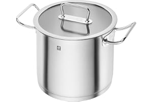 Zwilling J.A. Henckels PRO 8 L 18/10 Stainless Steel Stock Pot HIGH-Sided, Silver