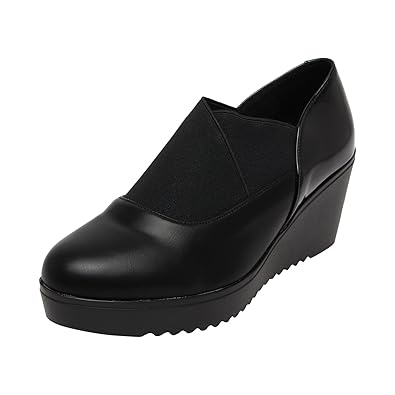 catwalk black wedges