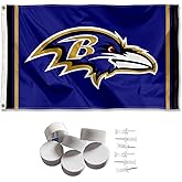 Baltimore Ravens Logo Banner and Tapestry Wall Tack Pads