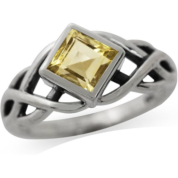 thumbnail image 2 of Bezel Set Pear Shape 0.6 Cts Citrine Gemstone 92 Sterling Silver Ring At ₹ 971/piece 2 of 14