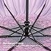 Plemo Automatic Umbrellas, Windproof Purple Daisy Design Compact Folding Umbrellas with Anti-Slip Rubberized Grip, for Business and Travels or Summer Gifts