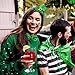 46Pcs St. Patrick's Day Accessories Set Party Supplies with Shamrock Tattoos, Green Mustaches, Hair Hoop, Glasses, Horn and Bow Tie