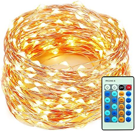 LED String Lights 39ft 120 LED Dimmable Twinkle Fairy Star lights Wire Lights for Indoor Outdoor Christmas Decorative Lights for Seasonal Holiday crafting (Warm White)