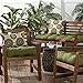 Greendale Home Fashions Indoor/Outdoor Bench Cushion, Summerside Green, 51-Inch