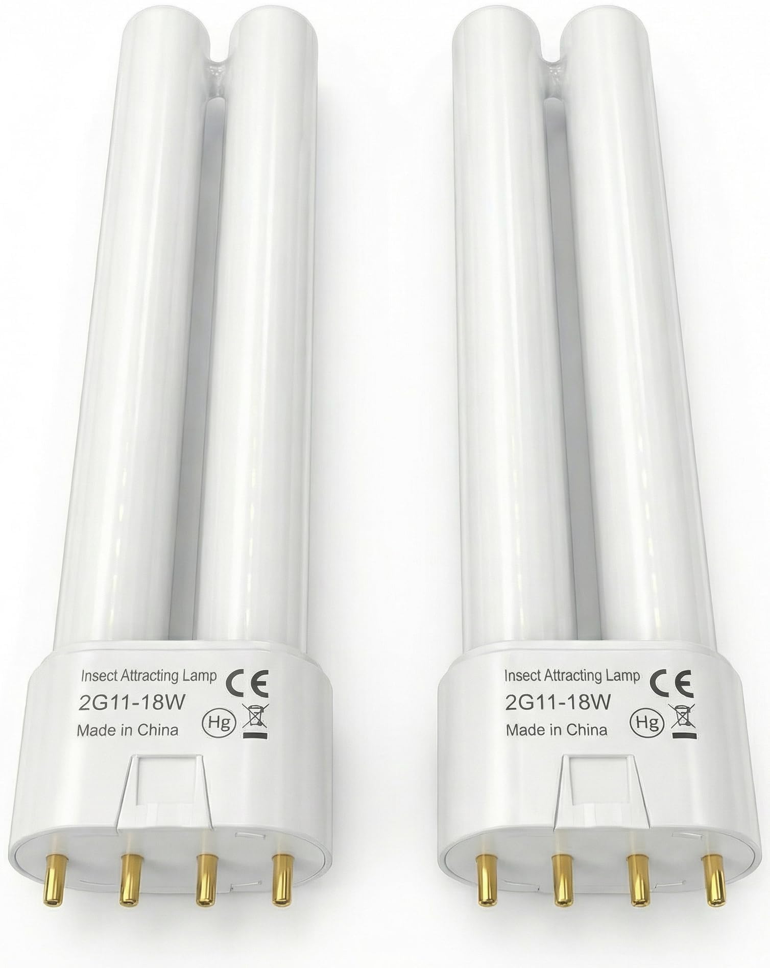 18W Bug Zapper Replacement Bulb Compatible with 18W Fly Zapper for Home with 4 Pin Base(2 pack)