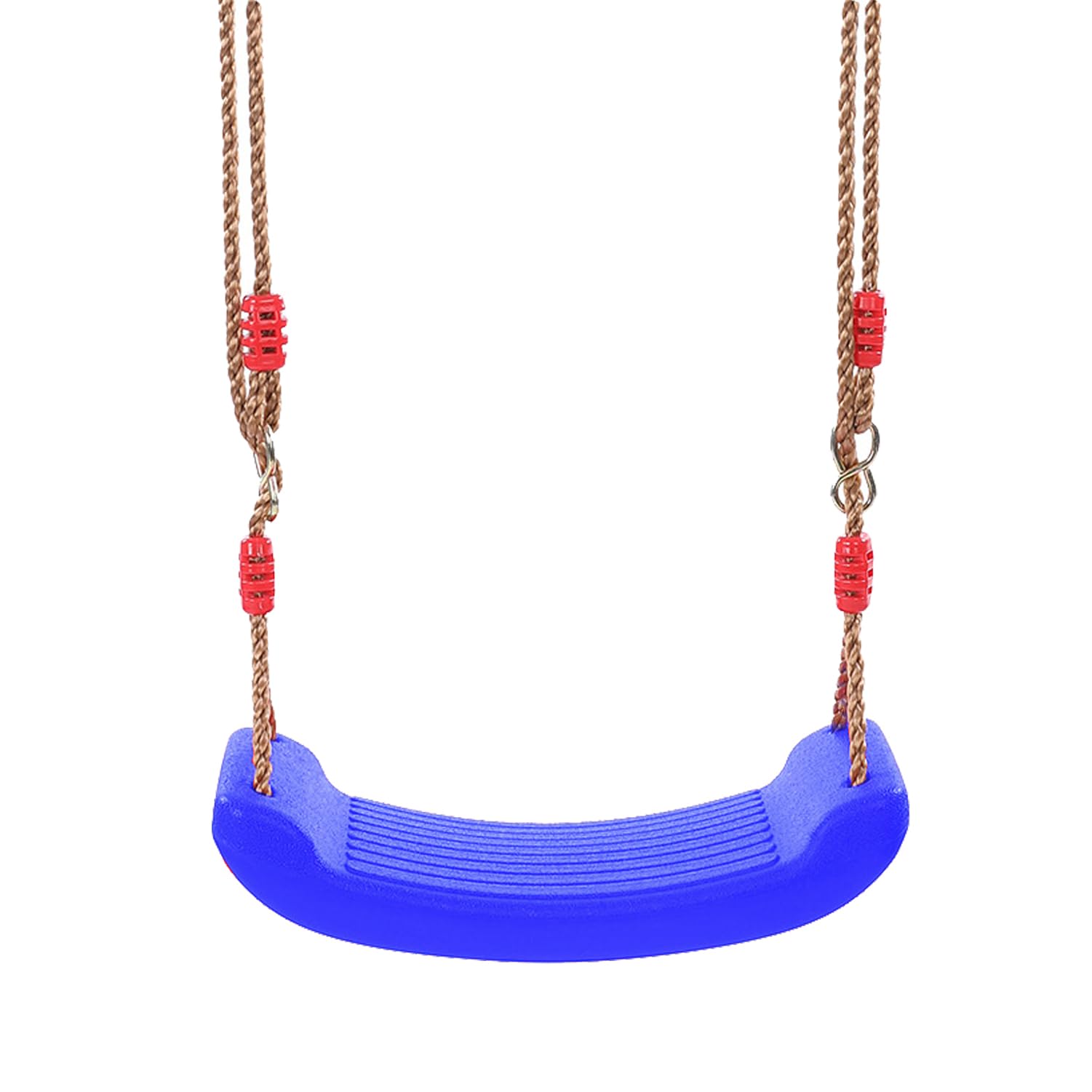 Kugooyi Children's Swing Seat - Adjustable Plastic Backyard Garden Seat Indoor Weatherproof Chair For Climbing Frames, Playsets, Tree (Blue)