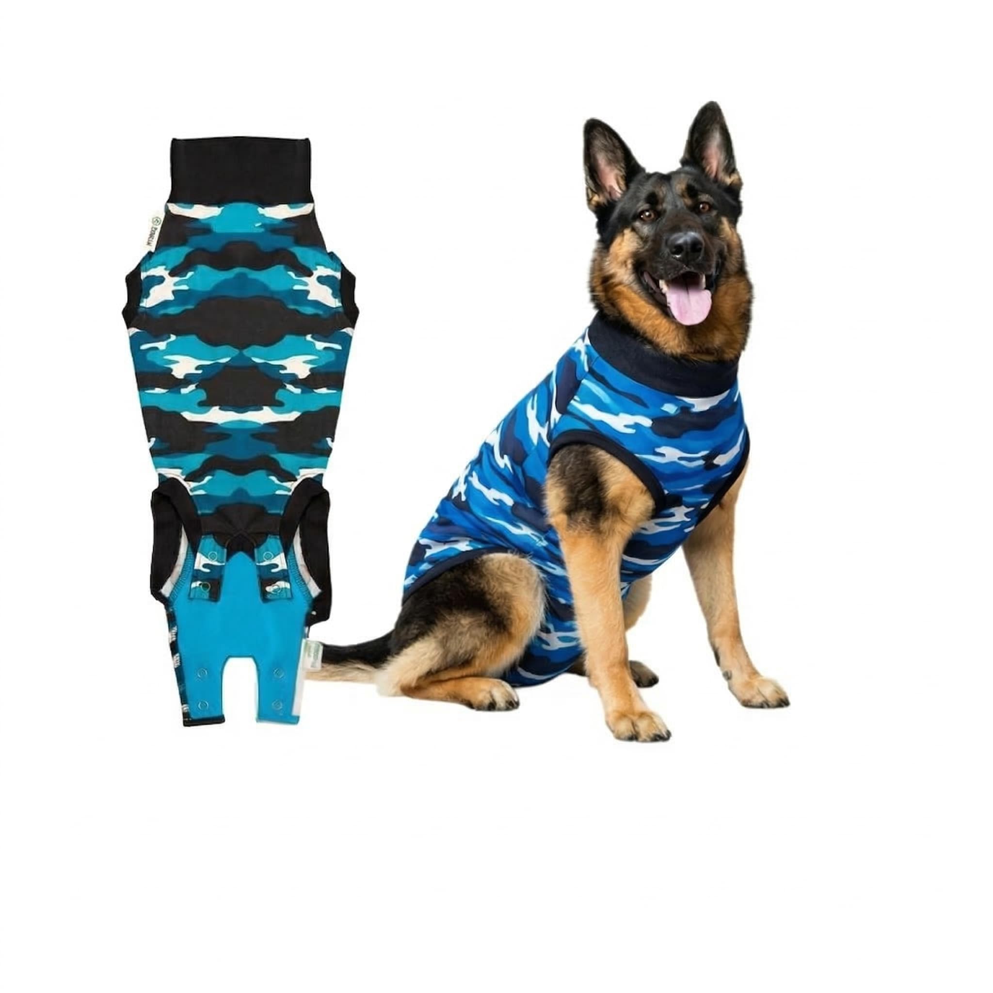 Suitical Recovery Suit Dog, XX-Large, Blue Camouflage