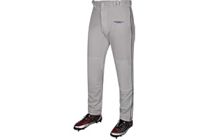 Exxact Sports Home Run Boys Baseball Pants - Full-Length, Semi-Relaxed Fit, Open-Bottom Youth Baseball Pants