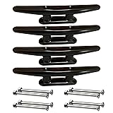 Trafu Black Boat Nylon Cleat 4pcs