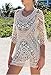 Bestyou® Women's Long Sleeve Lace Crochet Bikini Cover up Tunic Beach Dress (Beige)