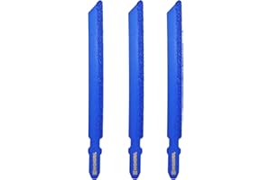 HIGHDRIL 4" Diamond Jig Saw Blade - 3PCS Diameter 4 inch/100mm for Straight or Curved Cut Fiberglass Marble Plastic Wood with