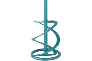 COLLOMIX Mortar Mixing Paddle - WK Series 5.3" Mud Mixer Drill Bit with Ready-Mix Mortar, Grout, and Viscous Materials & HEXAFIX Connection - WK140HF