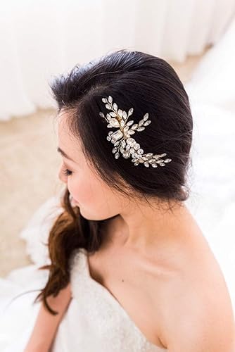 Amazon Com Swarovski Crystals Hair Clip Wedding Hair Pin