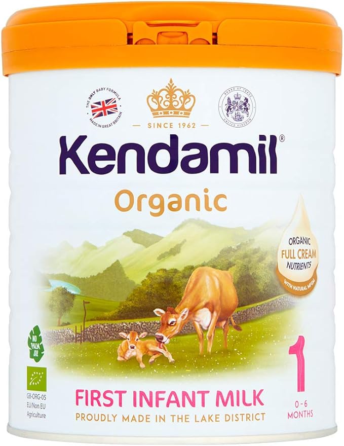Kendamil Organic First Infant Milk, Stage 1 British Made, Organic Whole Milk Formula No Palm