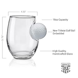 BenShot Golf Ball Rocks Glass - 11oz | Made in the