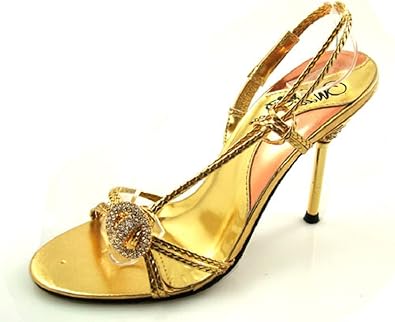 yellow rhinestone sandals