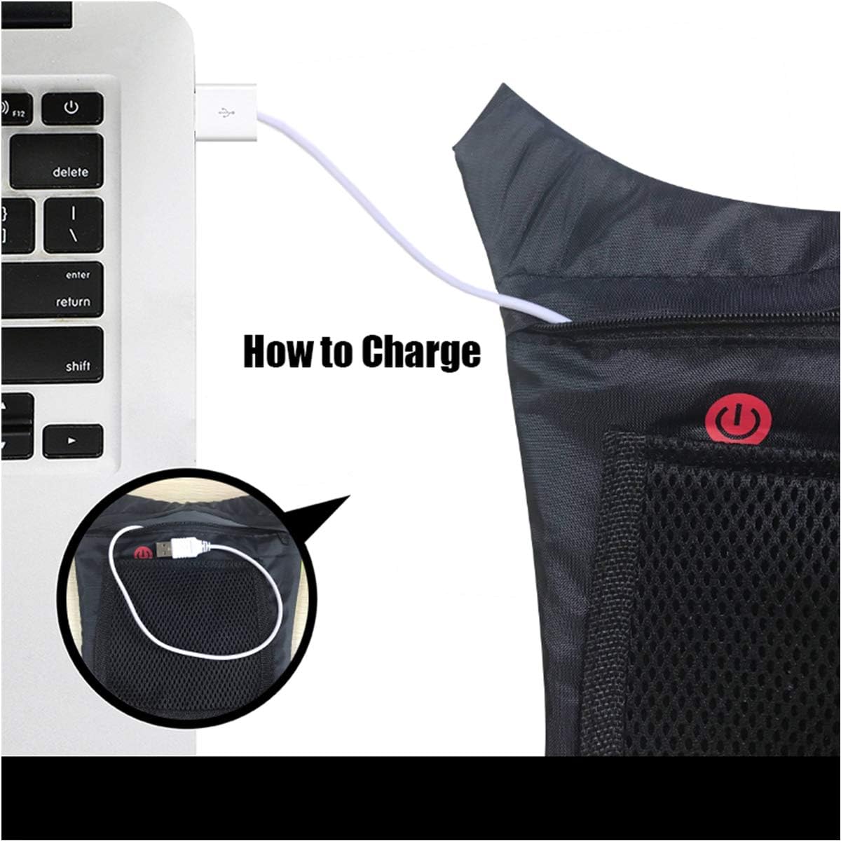 SHENKEY LED Turn Signal Vest,LED Reflective Vest with Direction Indicator, Remote Control, Turning Lights, Waterproof - Image 4