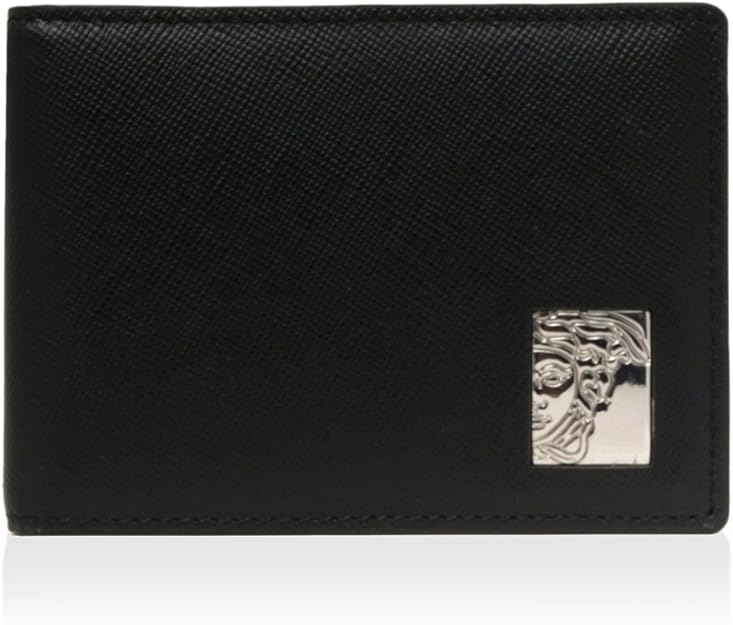 Versace Men's Leather Wallet, Black Amazon.co.uk Shoes & Bags