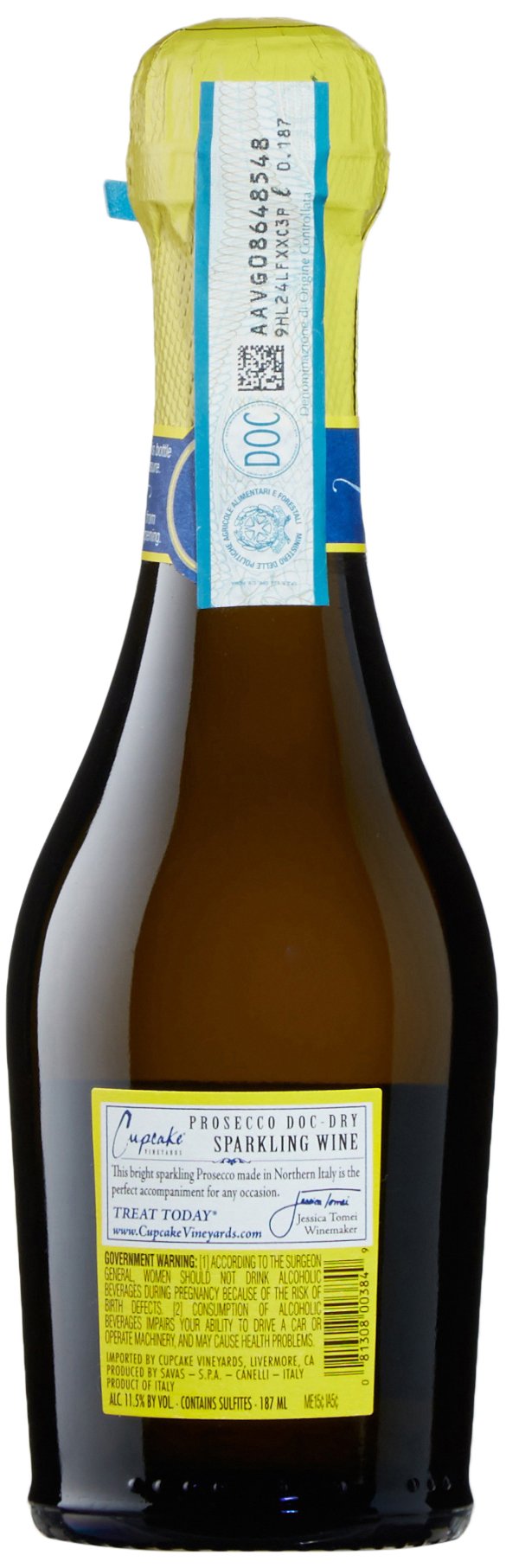 Galleon Cupcake Vineyards Prosecco 187mL 24 Pack Sparkling Wine