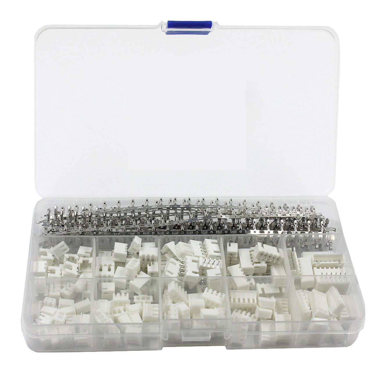 ARCELI 460pcs JST Connector Kit with 2.54mm JST-XH 2/3/4/5/6 Pin Housing Female and Male Connector Plug, 2.54mm Female Pin Terminal Connector
