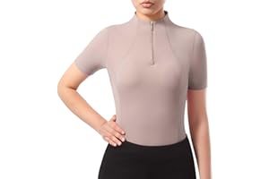 Harrison Howard Equestrian Tops for Women Short Sleeve Quick-Dry Sports Shirt