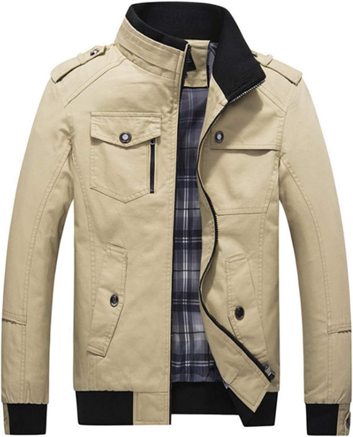 ylovego sweater Jacket Men Casual Loose Mens Jacket Sportswear Bomber Jacket Mens Jackets and Coats