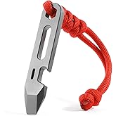 KEEPO LINK Titanium EDC Pry Bar Multitool, 4-in-1 Keychain Prybar Tool with Bottle Opener, Hex Wrench & Ruler, Pocket Pry Tool for Everyday Carry, Camping & Outdoor Gear, OLT03 (Gunmetal Grey)