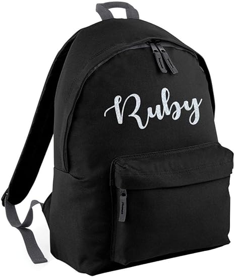 school bags with names on them