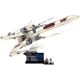 Brickcessories Display Stand Compatible with LEGO Star Wars 75355 UCS X-Wing Starfighter &ndash; Climbing or Banking Dual-Position Stand &ndash; Set Not Included