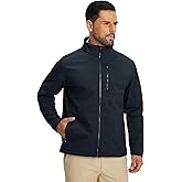 M MAELREG Men's Lightweight Softshell Jacket Fleece Lined Water Resistant Golf Windbreaker Winter Outdoor Hiking Warm Jacket