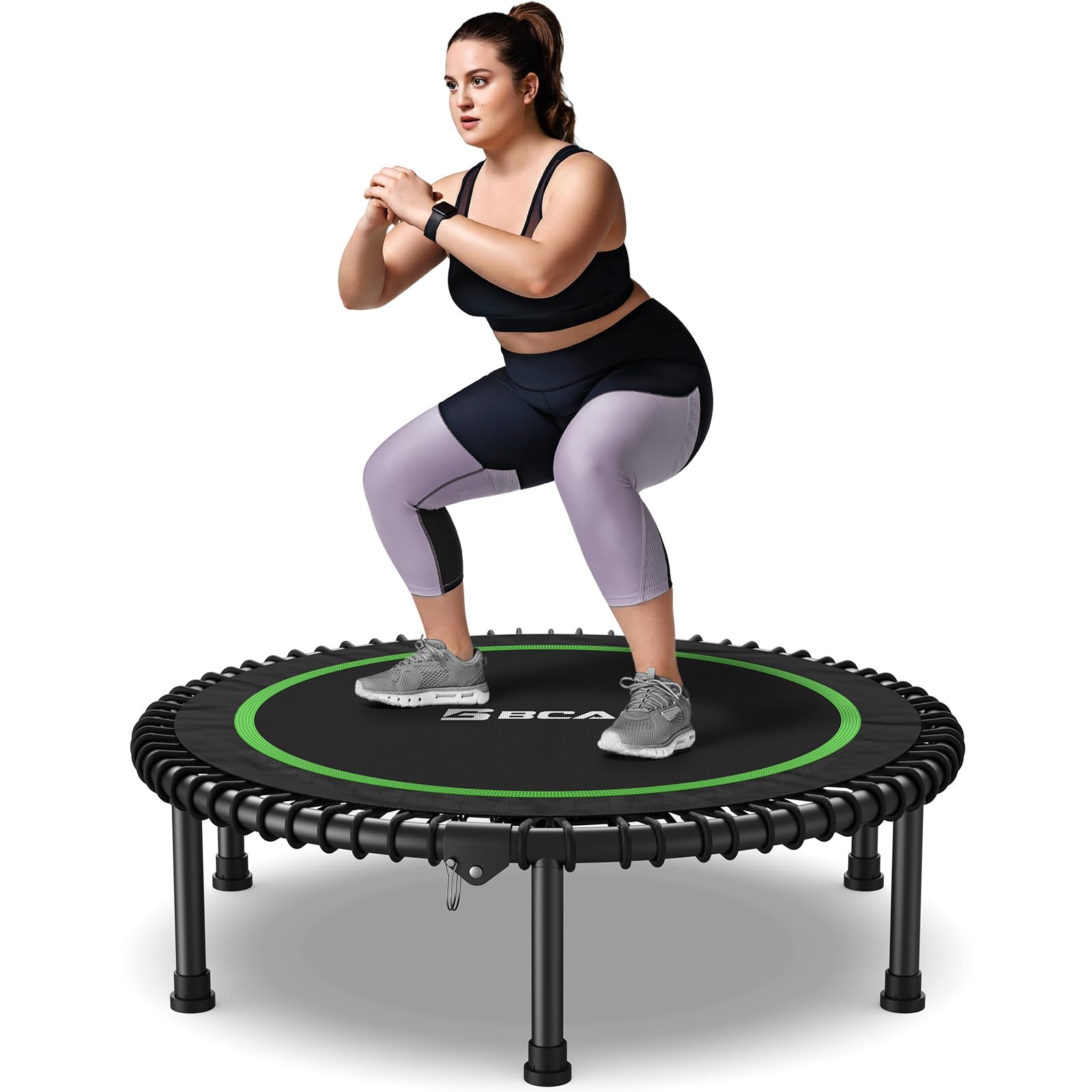 Photo 1 of ****************MISSING ALL LEGS*************
BCAN 40" Adult Fitness Trampoline with Durable Bungees, Stable & Quiet Exercise Rebounder,Great Mini Trampoline for Indoor/Garden Workout - Green