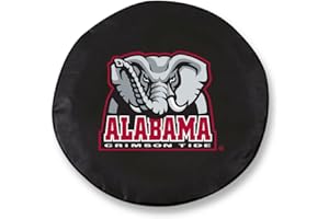 HOLLAND BAR STOOL CO. Alabama Crimson Tide HBS Black Vinyl Fitted Car Tire Cover (32 1/4" x 12")
