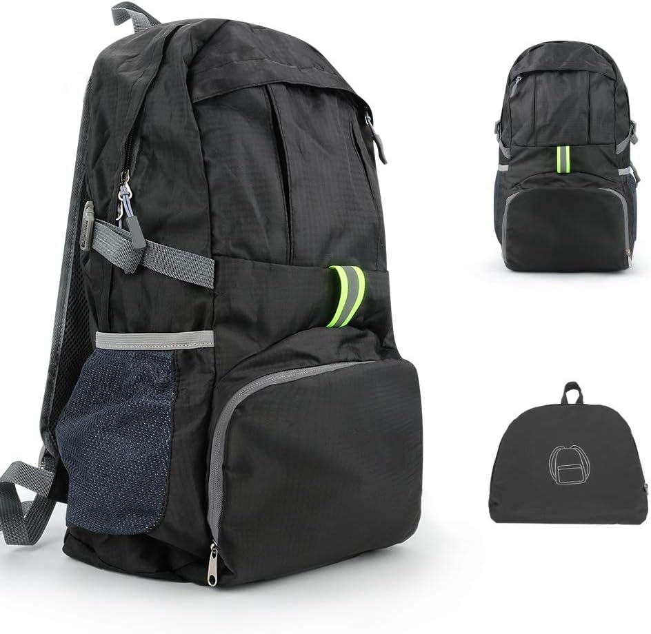 Welltop Faltbar Rucksäcke Reisen Klein Faltbare Wanderrucksack Herren