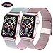 GBPOOT Compatible for Apple Watch Band 38mm 40mm 42mm 44mm, Wristband Loop Replacement Band for Iwatch Series 5,Series 4,Series 3,Series 2,Series 1,Colorful and Rosegold,38mm/40mm