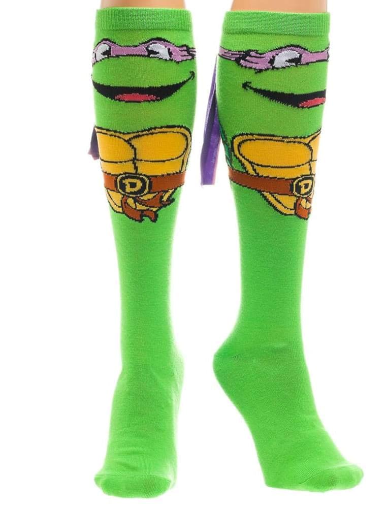 Teenage Mutant Ninja Turtles Michelangelo with Mask Knee High Socks