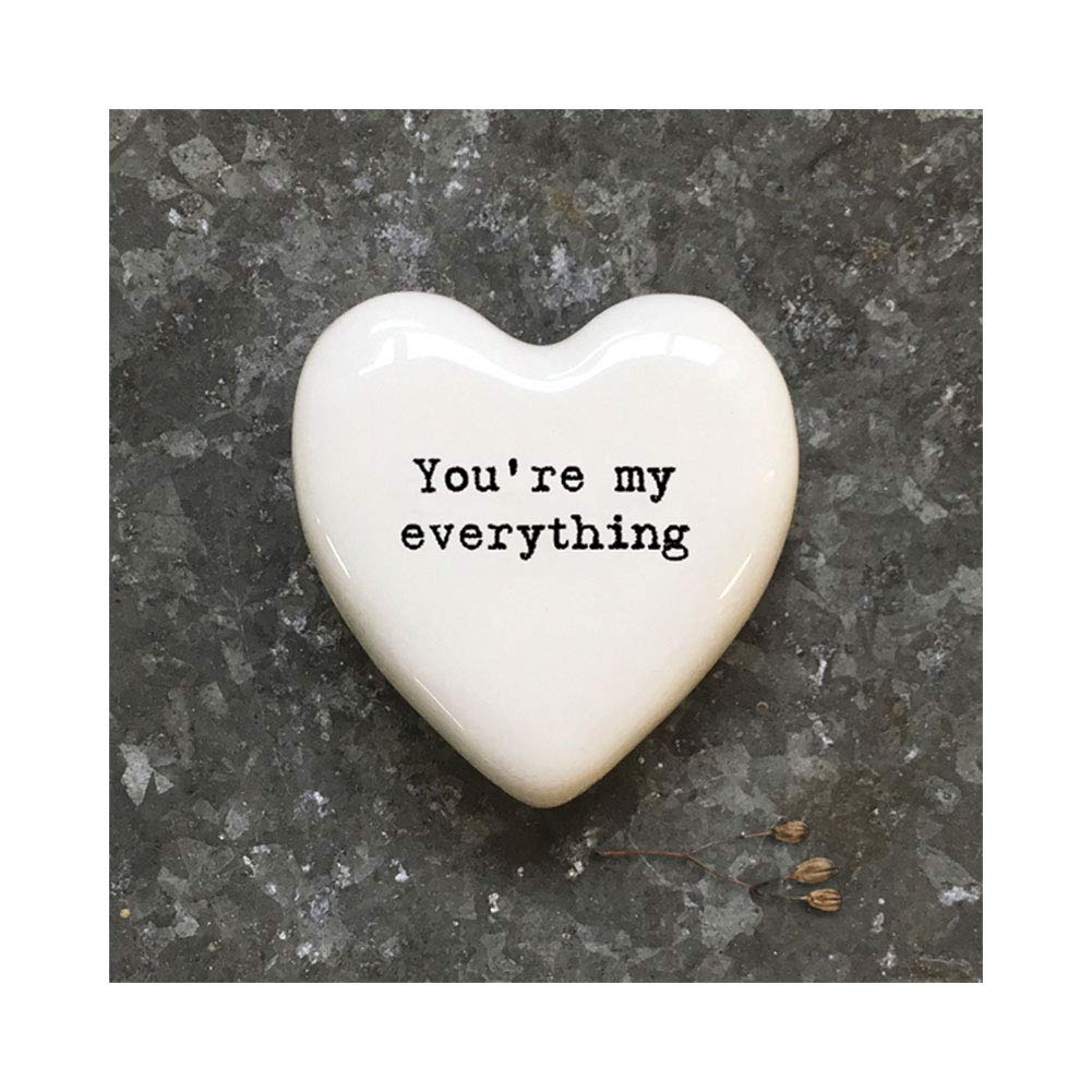 East of India White Heart Token - You'Re My Everything