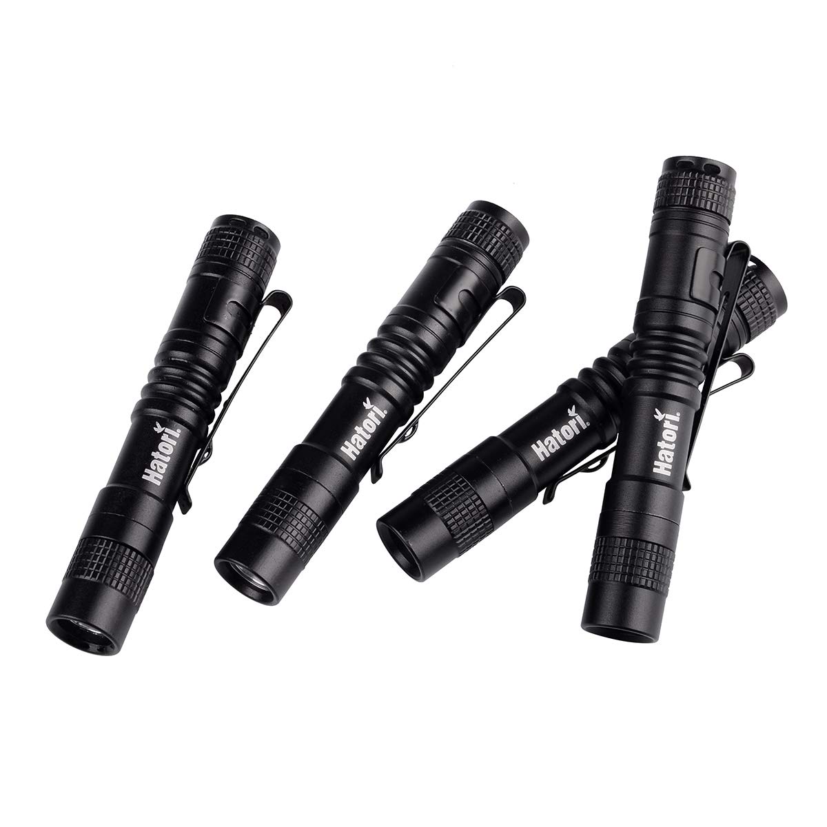 [4 Pack] Hatori Super Small Mini LED Flashlight Set BatteryPowered