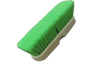 HUB CITY INDUSTRIES Hub City Industry 10- inch Car Wash Brush, Soft Nylon Bristle, car Accessories, Cleaning Supplies, Automotive wash Brush, Commercial Vehicle Scrub Brush, Flagged Green Poly Bristle